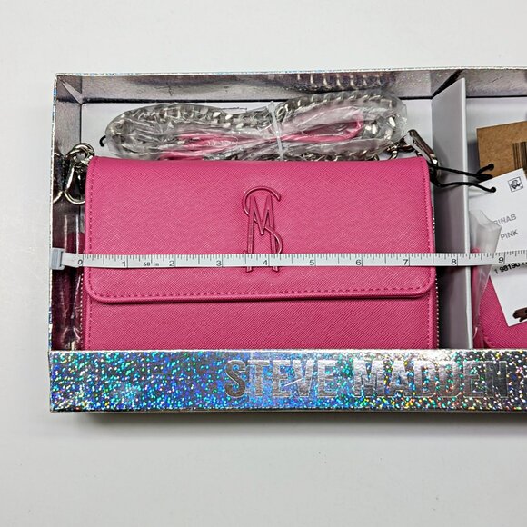 Steve Madden Boxed Carina Crossbody Wallet Set in Hot Pink (MSRP $98) - Picture 6 of 6
